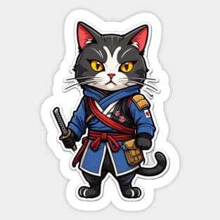 Cool cat assasin Japan Sticker